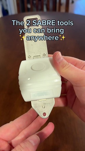 Here are 2 SABRE tools you can bring with you wherever you travel. They work at hotels, Airbnbs and even your own home! | SABRE Safety