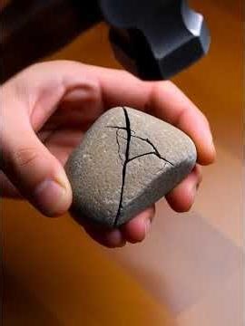 Breaking a Malachite Stone | Stunning Green Patterns Revealed