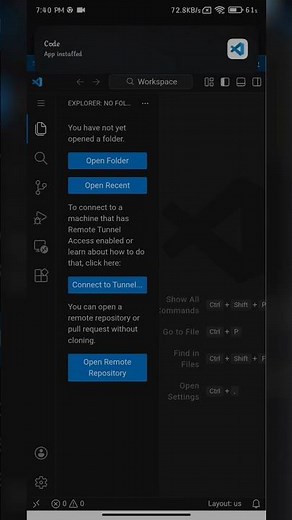 Install VS Code on Mobile in 30 Seconds! 🚀📱 #Shorts