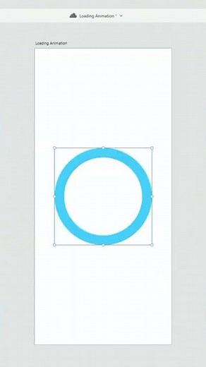 Loading animation in Adobe Xd #Shorts