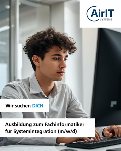AirITSystems | Karriere on Instagram: "💻 IT ist genau dein Ding? Dann starte mit uns durch! Wir suchen dich für die Ausbildung zum Fachinformatiker für Systemintegration (m/w/d) in Hannover! 🚀 Bei uns lernst du, wie große IT-Umgebungen geplant, aufgebaut und abgesichert werden – von Netzwerkinfrastrukturen über WLAN-Lösungen bis hin zu IT-Security-Komponenten wie Firewalls. Dich erwarten spannende Praxiseinsätze, echte Kundenprojekte, erfahrene Kolleginnen und Kollegen an deiner Seite und ein