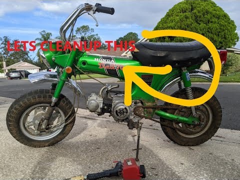1970 Honda CT70H Candy Emerald Green Cleanup & Repairs - CT70 Mini Trail Dax ST50 ST70