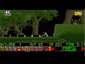 Lemmings (1991) - 15 min of Classic Puzzle Gameplay in 4K