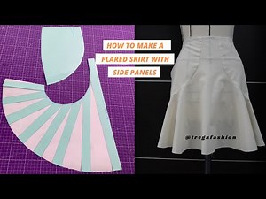 Flared skirt with side panels