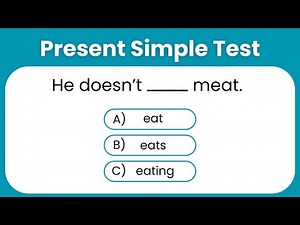 Present Simple Grammar Test