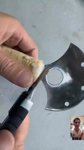 grinder disc become trowel for gardening🤔🤔🤔 #workshop #highlights #repair | Katugas Tv