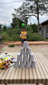 Glass Throw Game, win the prize #shorts