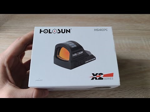 Holosun HS407C-X2 RED Dot Unboxing - Pistol Red Dot/Reflex Sight