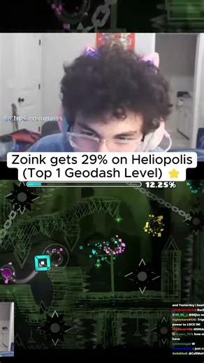 Zoink reaches 29% on Heliopolis ⭐#zoink #geometrydash #heliopolis #demon #clipconsumers