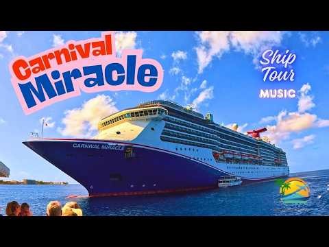 Carnival Miracle Ship Tour 7 Day Cruise Cozumel Montego Bay Grand Cayman Dining Entertainment Ports