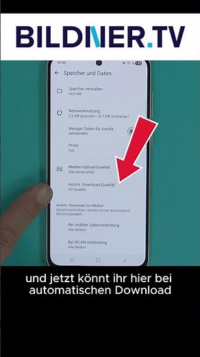 Speicherplatz in WhatsApp sparen! Neue Funktion - Qualität fürs Speichern von Videos Fotos ändern