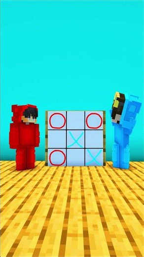 Tic Tac Toe... #minecraft #shorts