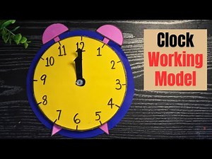 Clock working model school project | clock model for students | clock model project | clock project