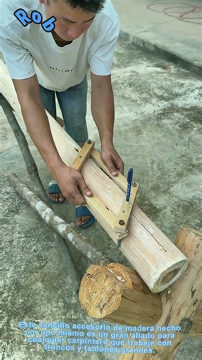Herramienta casera para marcar madera, truco eficiente de carpintero artesanal