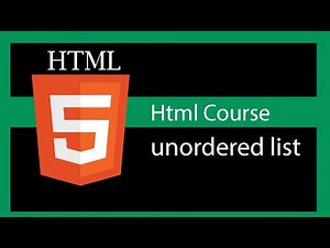 HTML 5 tutorial - Unordered List element