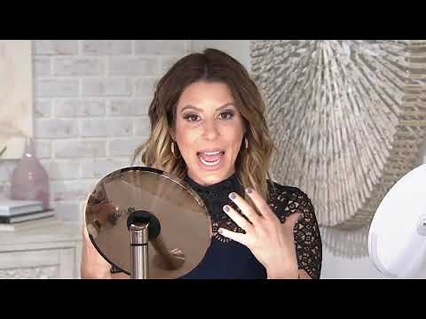 simplehuman 8" LED Sensor Mirror w/ 5x Magnification & Tru-lux Light on QVC