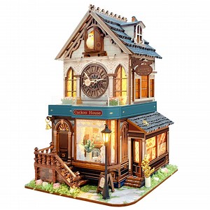 Cuckoo Clock House - Mechanical 3D Wooden Puzzle DIY Miniature Kit - Etsy