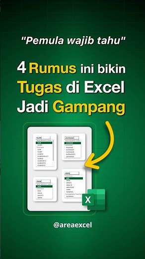Bukan Rahasia 4 Rumus Ini Penting di Excel #belajarexcel #exceltips #tutorialexcel #excelpemula