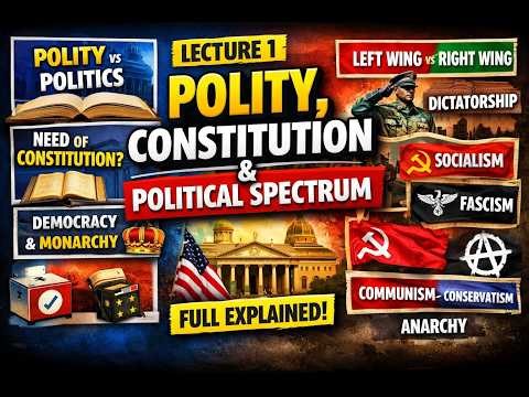 Polity Series Lecture 1 | Polity vs Politics + Constitution Basics