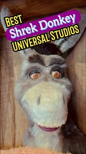 Orlando Universal Studios! Shrek Donkey! Meet and Greet! #universalparks #shrek #shortsfeed