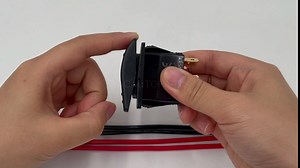 12V/24V DC Motor Reverse Polarity DPDT Momentary Up Down Rocker Switch 4Pin (ON)/Off/(ON) Forward Reverse Switch with Wires for Car Truck RV Jack Camper Awning Snow Blower