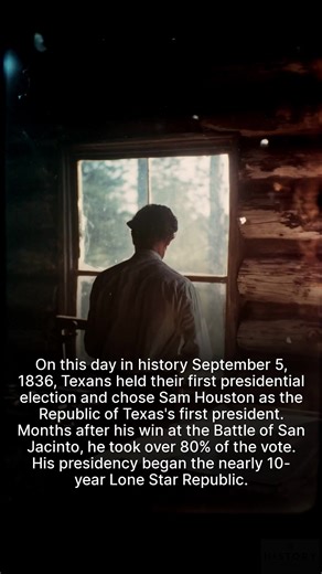 On this day in 1836, Sam Houston became the first president of the Republic of Texas. | The History Archives