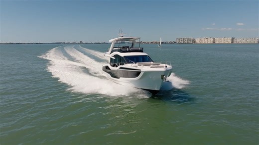 The Galeon Yachts 560 FLY is all about maintaining the fragile...