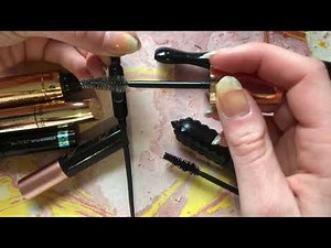 ASMR mascara tubes! // tapping, mic scratching & lid sounds!