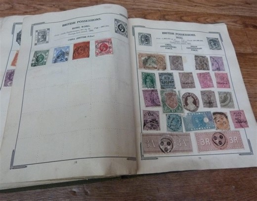 Vintage Stamp Album 1,300+ World Stamps 1800s-1940s Europe Africa Asia Oceania 200 Pages Stanley Gibbons Improved Stamp Album - Etsy