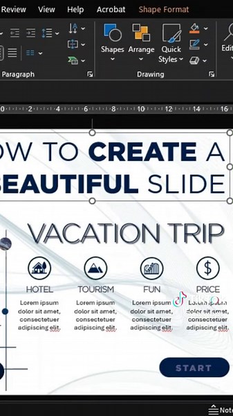 PREVIEW - HOW TO CREATE A BEAUTIFUL SLIDE Developing a PowerPoint slide with a beautiful and minimalist design involves combining aesthetic simplicity with effective communication. By using a limited color palette, clear fonts, and balanced spacing, it's possible to create a visually appealing and easy-to-understand presentation. Graphic elements should be used sparingly to avoid overwhelming the slide, while high-quality images can complement the text and reinforce the message. The goal is to a
