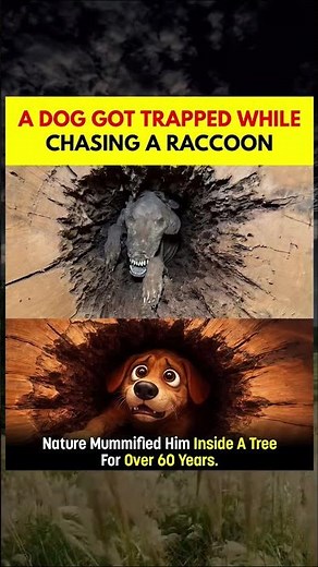Dog Trapped Inside Tree For 60 Years 😱#DogStory
