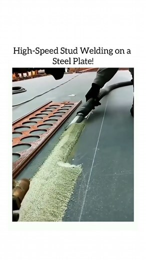 82K views · 176 reactions | High-Speed Stud Welding on a Steel Plate!...