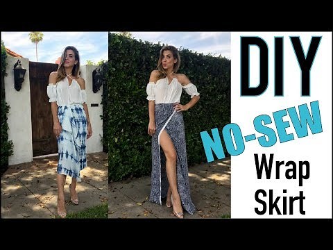 DIY: How to Make a Sexy NO-SEW Wrap Skirt - by Orly Shani
