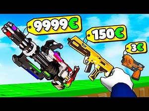 I'm starting fresh as a noob with the R$9999 weapon in Weapon Simulator