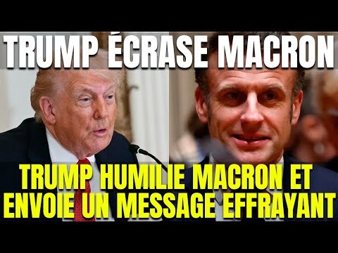 TRUMP TRÈS EN COLÈRE CONTRE MACRON POUR AVOIR DÉFENDU L’UE ! MACRON EST PERDU !