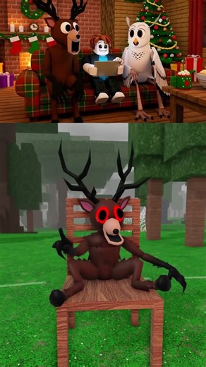 TAMING THE DEER 🤣🤣🤣#99daysintheforest #roblox #usa