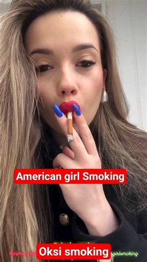 Long hair American girl smoking #america #american #indian #smoking