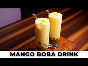 How to Make Refreshing Mango Boba | Homemade Bubble Tea Recipe |