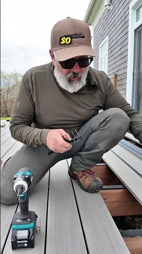 Composite Decking with Edge Lock! #carpenter #diy Decking by Timber Tech!