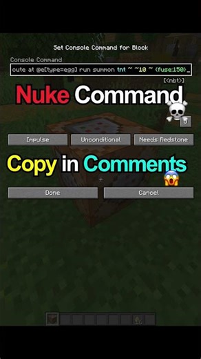 Minecraft nuke command