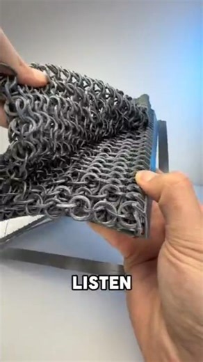 Fully 3D Printed Chainmail from a Solid Block 🤯 So Satisfying to Separate #shorts