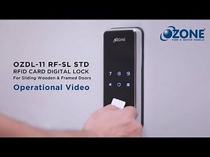 RFID Sliding Digital Door Lock | Operating Guide | Ozone