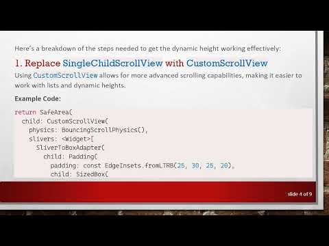 How to Dynamically Get the Height of Your Page and ListView.Builder in Flutter