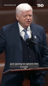 #Connecticut Rep. #JohnLarson abruptly stopped talking while he was on the floor of the House of Representatives in Washington, D.C., with his office reportedly saying he had an "adverse reaction" to new #medication. Video shows the 76-year-old #Democrat freeze up mid-sentence as he was detailing his thoughts about President Donald #Trump. READ THE STORY: https://bit.ly/40ToYWm | The National Desk - TND