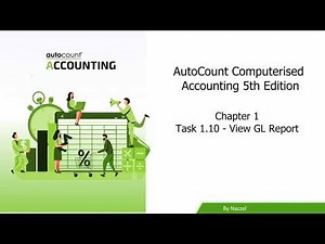 AutoCount Computerised Accounting Course 5th Edition V2 Chapter Guide Task 1.10