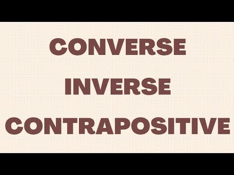 converse, inverse & contrapositive EXPLAINED