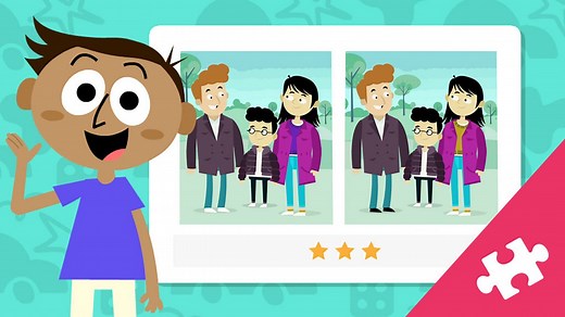 Family pictures spot the difference - EYFS - Reception - BBC Bitesize