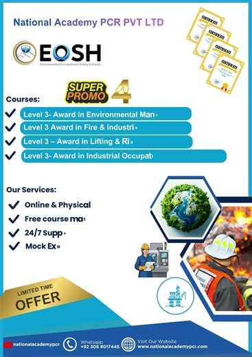 SUPER PROMO – EOSH Level 3 Courses