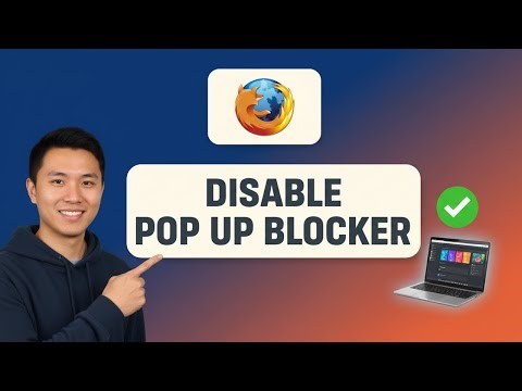 How to DISABLE POP UP BLOCKER in Mozilla Firefox (Step by Step)