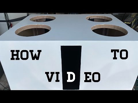 HOW TO PAINT MDF SUBWOOFER BOX DIY CAR AUDIO PROJECTS